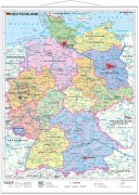 Cover-Bild zum Titel 'Deutschland politisch. Wandkarte mit Metallleiste' von ''
