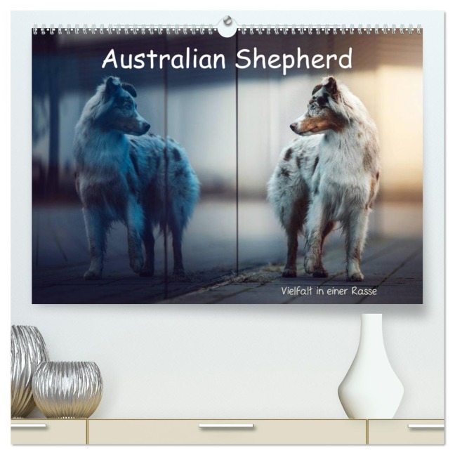 Australian Shepherd - Vielfalt in einer Rasse (hochwertiger Premium Wandkalender 2026 DIN A2 quer), Kunstdruck in Hochglanz - Sabrina Wobith Photography