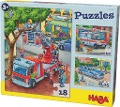 Puzzles Polizei, Feuerwehr & Co. 3 Motive - 