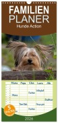 Cover-Bild zum Titel 'Familienplaner 2026 - Hunde Action mit 5 Spalten (Wandkalender, 21 x 45 cm) CALVENDO' von 'Wiebke von der Heyde'