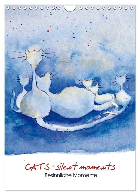 CATS - silent moments, besinnliche Momente (Wandkalender 2024 DIN A4 hoch), CALVENDO Monatskalender - Sabine Floner