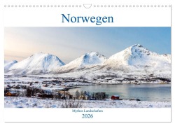Cover-Bild zum Titel 'Norwegen - Mythos Landschaften (Wandkalender 2026 DIN A3 quer), CALVENDO Monatskalender' von 'AkremaFotoArt AkremaFotoArt'