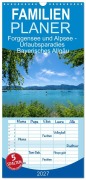 Cover-Bild zum Titel 'Familienplaner 2027 - Forggensee und Alpsee - Urlaubsparadies Bayerisches Allgäu mit 5 Spalten (Wandkalender, 21 x 45 cm) CALVENDO' von 'Dirk Meutzner'