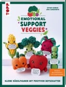 Cover-Bild zum Titel 'Emotional Support Veggies. Kleine Häkelfiguren mit positiven Botschaften' von 'Esther Konrad, Jana Ganseforth'