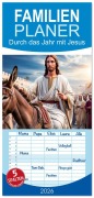 Familienplaner 2026 - Durch das Jahr mit Jesus mit 5 Spalten (Wandkalender, 21 x 45 cm) CALVENDO - Dirk Rosin