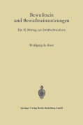 Cover-Bild zum Titel 'Bewußtsein und Bewußtseinsstörungen' von 'Wolfgang De Boor'