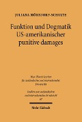Cover-Bild zum Titel 'Funktion und Dogmatik US-amerikanischer punitive damages' von 'Juliana Mörsdorf-Schulte'