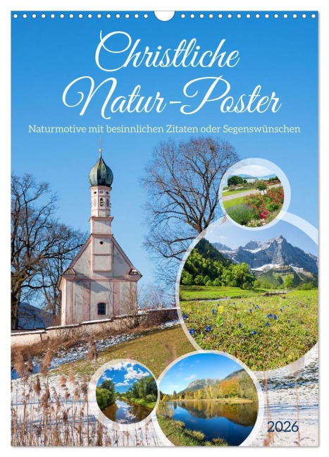 Christliche Natur-Poster 2026 (Wandkalender 2026 DIN A3 hoch), CALVENDO Monatskalender - SusaZoom SusaZoom