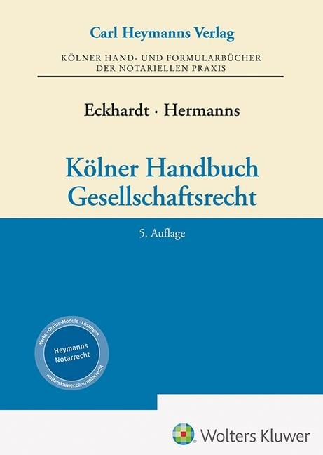 Kölner Handbuch Gesellschaftsrecht - 