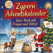 Cover-Bild zum Titel 'Zypern-Adventskalender: Quiz-Buch mit Fragen und Rätsel' von 'Schlauvento Interactive'