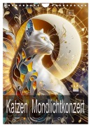 Katzen Mondlichtkonzert (Wandkalender 2026 DIN A4 hoch), CALVENDO Monatskalender - Dusanka Djeric