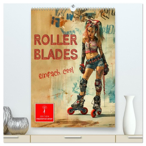 Rollerblades - einfach cool (hochwertiger Premium Wandkalender 2025 DIN A2 hoch), Kunstdruck in Hochglanz - Peter Roder