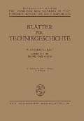 Cover-Bild zum Titel 'Blätter für Technikgeschichte' von 'Josef Nagler'