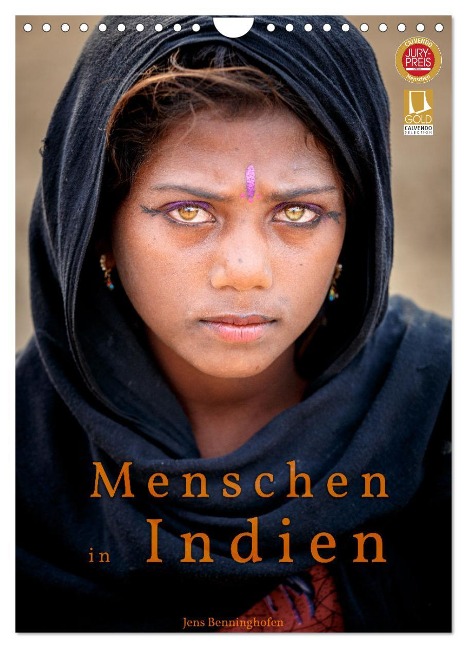 Menschen in Indien (Wandkalender 2025 DIN A4 hoch), CALVENDO Monatskalender - Jens Benninghofen