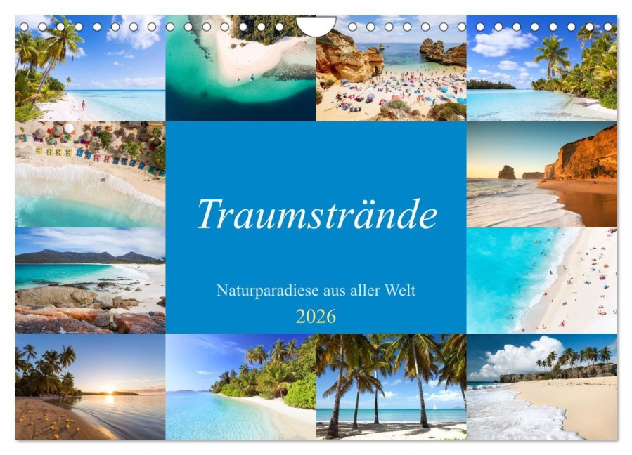 Traumstrände - Naturparadiese aus aller Welt (Wandkalender 2026 DIN A4 quer), CALVENDO Monatskalender - Matteo Colombo Traumstrände - Naturparadiese aus aller Welt (Wandkalender 2026 DIN A4 quer), CALVENDO Monatskalender - Matteo Colombo