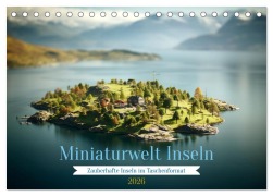 Cover-Bild zum Titel 'Miniaturwelt Inseln (Tischkalender 2026 DIN A5 quer), CALVENDO Monatskalender' von 'Daniela Tapper'