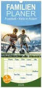 Cover-Bild zum Titel 'Familienplaner 2026 - Fussball - Kids in Action mit 5 Spalten (Wandkalender, 21 x 45 cm) CALVENDO' von 'Dirk Meutzner'