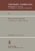 Cover-Bild zum Titel 'Programmiersprachen' von ''