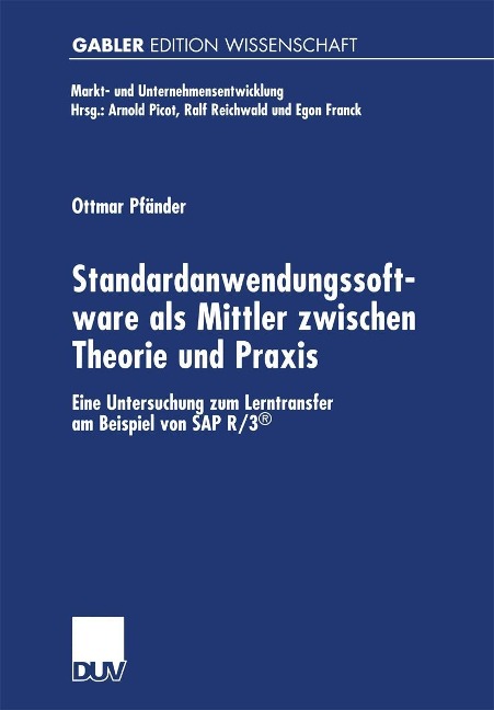 Standardanwendungssoftware als Mittler zwischen Theorie und Praxis - Ottmar Pfänder