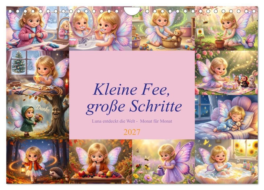 Kleine Fee, große Schritte (Wandkalender 2027 DIN A4 quer), CALVENDO Monatskalender - Liam Blue