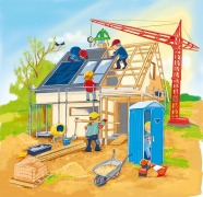 Cover-Bild zum Titel 'Schichtenpuzzle Wir bauen ein Haus' von ''