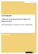 Cover-Bild zum Titel 'Politische und ökonomische Folgen des Klimawandels' von 'Ira Drozdzynski'
