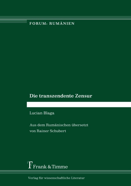 Die transzendente Zensur - Lucian Blaga