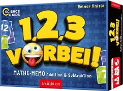 Cover-Bild zum Titel 'Science & Kids - 1, 2, 3 ... vorbei! Mathe-Memo Addition & Subtraktion' von 'Reiner Knizia'