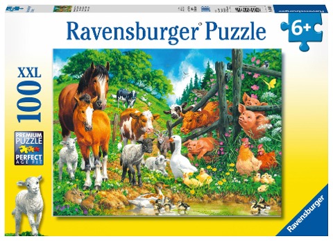 Versammlung der Tiere, Puzzle 100 Teile XXL - 