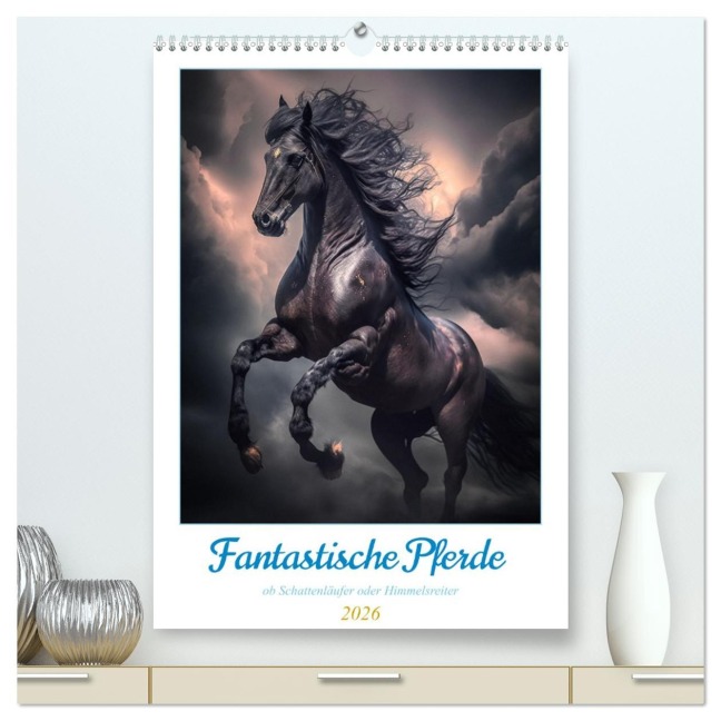 Fantastische Pferde (hochwertiger Premium Wandkalender 2026 DIN A2 hoch), Kunstdruck in Hochglanz - Steffen Gierok-Latniak