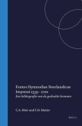 Cover-Bild zum Titel 'Fontes Hymnodiae Neerlandicae Impressi, 1539-1700 / de Melodieën Van Het Nederlandstalig Geestelijk Lied, 1539-1700' von 'C a Höweler, F H Matter'