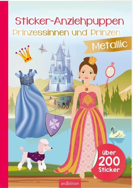Sticker-Anziehpuppen Metallic - Prinzessinnen und Prinzen - 