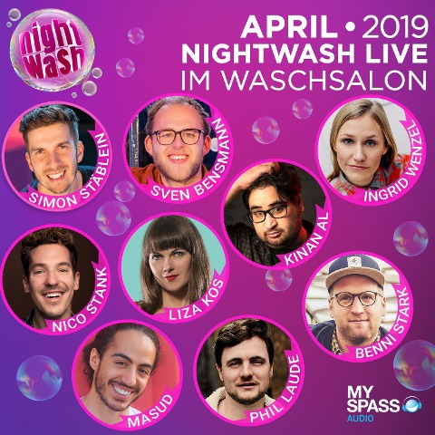 NightWash Live, April 2019 - Kinan Al, Sven Bensmann, Liza Kos, Phil Laude, Masud