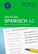 Cover-Bild zum Titel 'PONS Satz für Satz Spanisch A2. Grammatik üben mit der Übersetzungsmethode' von ''