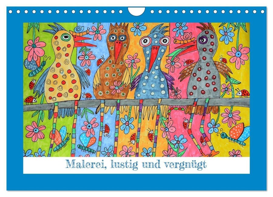 Malerei, lustig und vergnügt (Wandkalender 2027 DIN A4 quer), CALVENDO Monatskalender - Sarnade