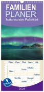 Cover-Bild zum Titel 'Familienplaner 2026 - Naturwunder Polarlicht mit 5 Spalten (Wandkalender, 21 x 45 cm) CALVENDO' von 'Stefan Schröder Photography'