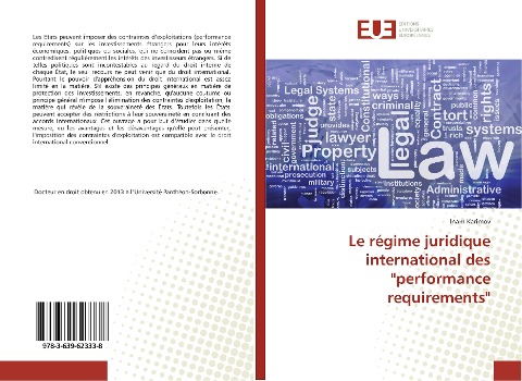 Le régime juridique international des "performance requirements" - Inam Karimov