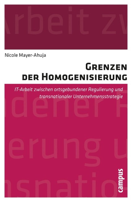 Grenzen der Homogenisierung - Nicole Mayer-Ahuja