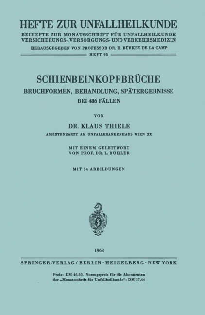 Schienbeinkopfbrüche - Klaus Thiele