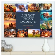 Cover-Bild zum Titel 'Lustige Urzeit Momente - Ein Jahr voller Steinzeitspaß (hochwertiger Premium Wandkalender 2026 DIN A2 quer), Kunstdruck in Hochglanz' von 'Dirk Meutzner'