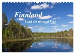 Cover-Bild zum Titel 'Finnland - Land der tausend Seen (Wandkalender 2026 DIN A3 quer), CALVENDO Monatskalender' von 'Anja Ergler'