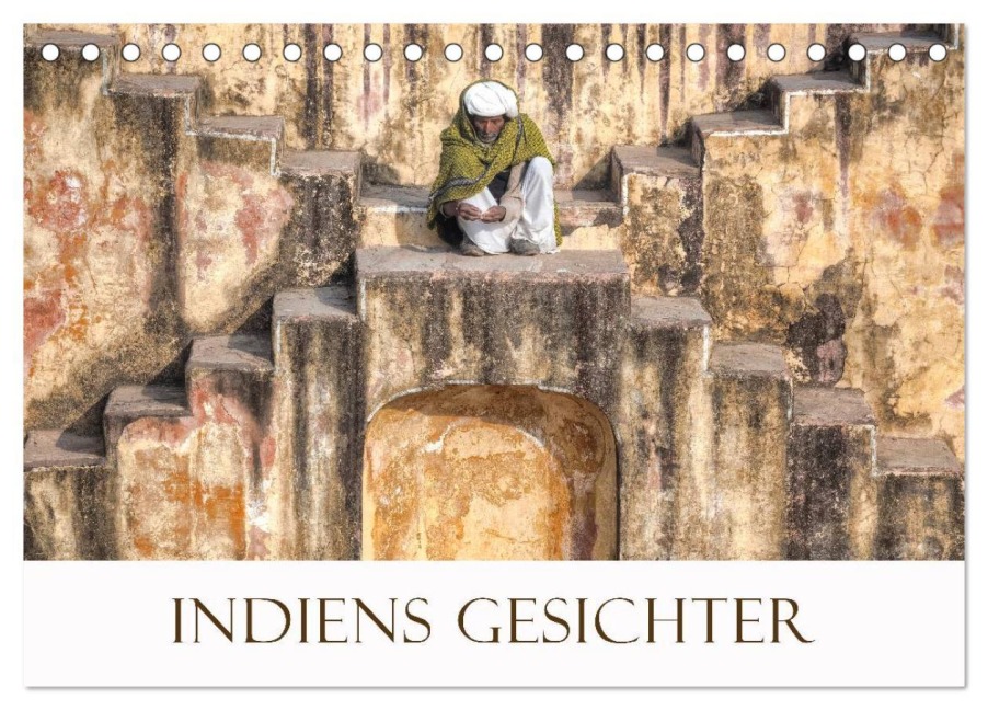 Indiens Gesichter (Tischkalender 2025 DIN A5 quer), CALVENDO Monatskalender - Joana Kruse