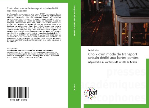Choix d'un mode de transport urbain dédié aux fortes pentes - Anaïs Fiastre