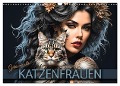 Geheimnisvolle Katzenfrauen (Wandkalender 2024 DIN A3 quer), CALVENDO Monatskalender - Renate Utz
