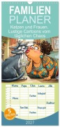 Cover-Bild zum Titel 'Familienplaner 2027 - Katzen und Frauen. Lustige Cartoons vom täglichen Chaos mit 5 Spalten (Wandkalender, 21 x 45 cm) CALVENDO' von 'Rose Hurley'