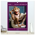 Tierisch lustiger Toilettenhumor (hochwertiger Premium Wandkalender 2025 DIN A2 hoch), Kunstdruck in Hochglanz - Peter Rübsamen