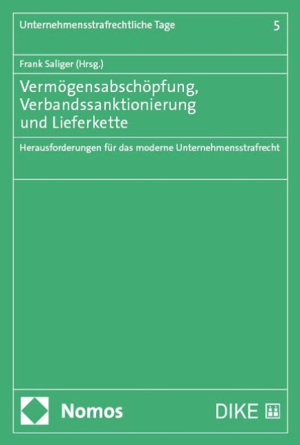 Vermögensabschöpfung, Verbandssanktionierung und Lieferkette - 