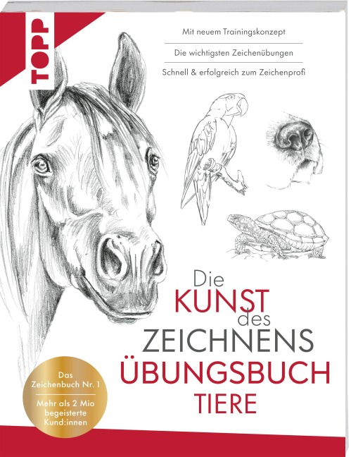 Die Kunst des Zeichnens Tiere Übungsbuch - Frechverlag