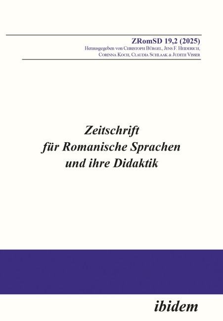 Zeitschrift für Romanische Sprachen und ihre Didaktik - 