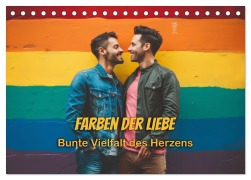 Cover-Bild zum Titel 'Farben der Liebe: Bunte Vielfalt des Herzens (Tischkalender 2026 DIN A5 quer), CALVENDO Monatskalender' von 'Peter R. Stuhlmann'